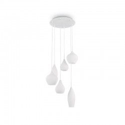 37447-007 White 6 Light Cluster Pendant