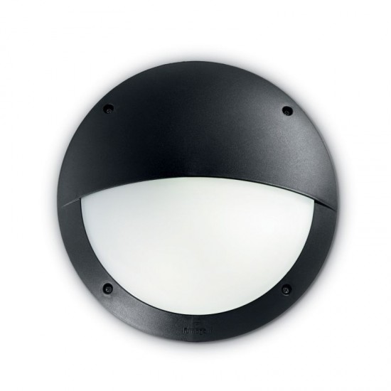 23201-007 Outdoor Black Round Wall Lamp