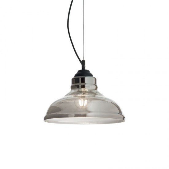 912453-007 Black Pendant with Smoked Glass