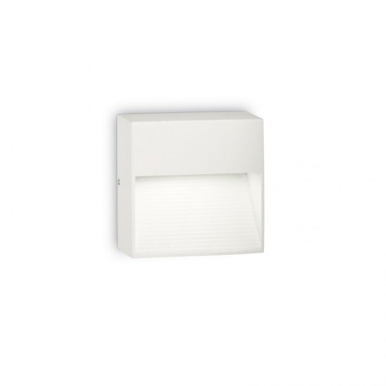 37191-007 Outdoor White Square Wall Lamp
