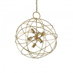 44112-007 Satin Gold Circular 6 Light Pendant