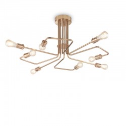 44577-007 Antiqued Brass 8 Light Ceiling Lamp 