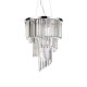 43884-007 Chrome 12 Light Chandelier with Crystal