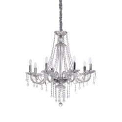 43821-007 Chrome 8 Light Chandelier with Crystal 43821-007 Chrome 8 Light Chandelier with Crystal