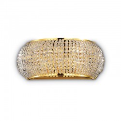 21557-007 Gold 3 Light Wall Lamp with Crystal Pearls 21557-007 Gold 3 Light Wall Lamp with Crystal Pearls