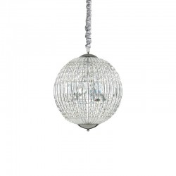 37329-007 Chrome 6 Light Globe Pendant with Crystal