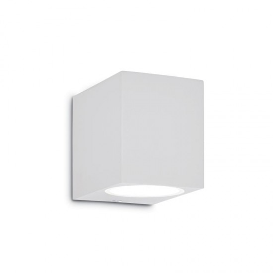 37487-007 Outdoor White Square Wall Lamp