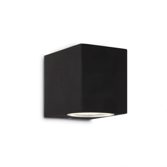37488-007 Outdoor Black Square Wall Lamp