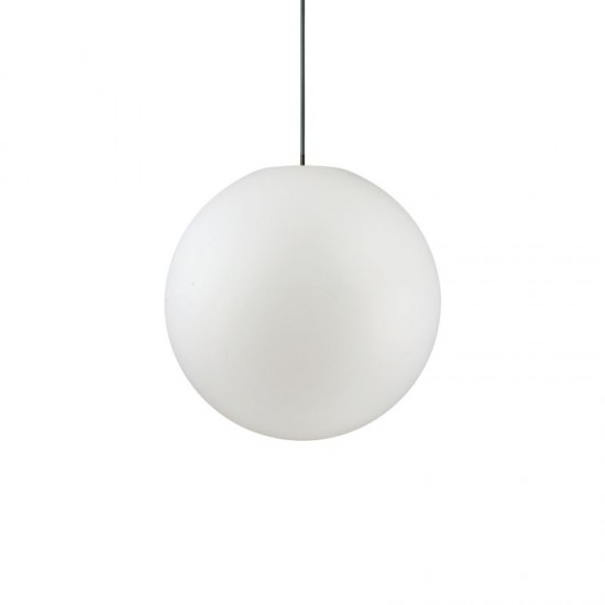 912903-007 Medium Outdoor White Globe Single Hanging Pendant