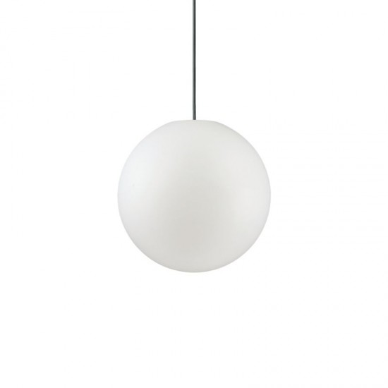 912904-007 Small Outdoor White Globe Single Hanging Pendant