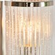 67487-001 Bright Nickel Wall Lamp with Ribbed Glass 67487-001 Bright Nickel Wall Lamp with Ribbed Glass