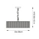 67316-001 Gold 3 Light Pendant with White Diffuser