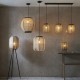 67328-001 Natural Bamboo Tripod Floor Lamp with Natural Linen Shade