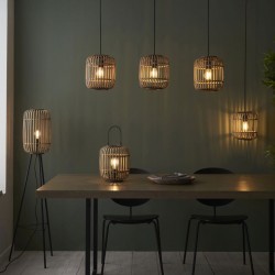 67342-001 Natural Bamboo Floor Lamp
