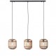 67343-001 Natural Bamboo 3 Light over Island Fitting