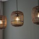 67343-001 Natural Bamboo 3 Light over Island Fitting