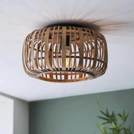 67344-001 Natural Bamboo Ceiling Lamp