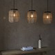 67346-001 Dark Wood 3 Light over Island Fitting with Natural Linen Shades 67346-001 Dark Wood 3 Light over Island Fitting with Natural Linen Shades