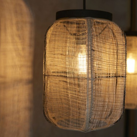 67346-001 Dark Wood 3 Light over Island Fitting with Natural Linen Shades 67346-001 Dark Wood 3 Light over Island Fitting with Natural Linen Shades