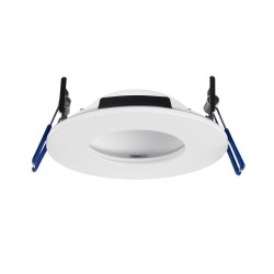 66329-001 Bathroom LED Matt White Recessed Downlight 4CCT
