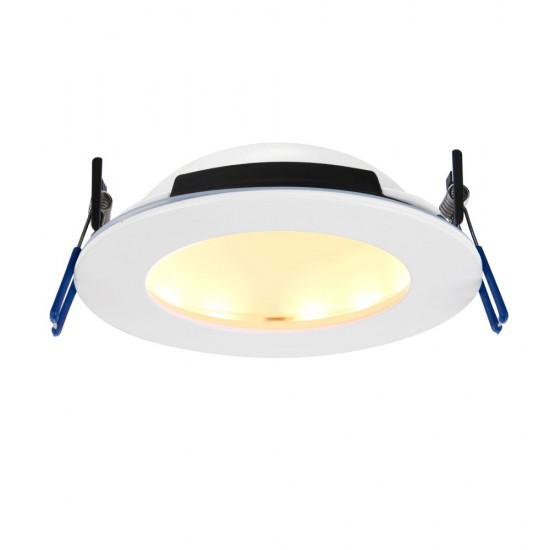 66331-001 Bathroom CCT Matt White Recessed Downlight 12W