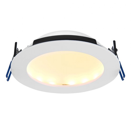 66332-001 Bathroom CCT Matt White Recessed Downlight 15W
