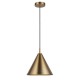 61539-001 Warm Antique Brass Pendant