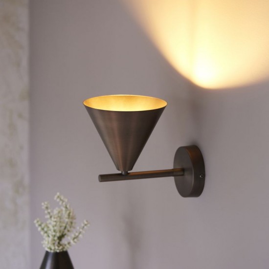 61536-001 Brushed Antique Bronze Wall Lamp