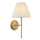 7768-001 Antique Brass Wall Lamp with Cream Shade