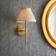 7759-001 Antique Brass Wall Lamp with Ivory Shade