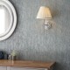 7813-001 Bright Nickel Wall Lamp with Cream Shade