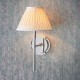 7812-001 Bright Nickel Wall Lamp with Ivory Shade