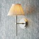 7812-001 Bright Nickel Wall Lamp with Ivory Shade