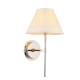 7812-001 Bright Nickel Wall Lamp with Ivory Shade