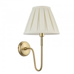 7825-001 Antique Brass Wall Lamp with Cream Shade 7825-001 Antique Brass Wall Lamp with Cream Shade