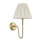 7825-001 Antique Brass Wall Lamp with Cream Shade