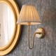 7825-001 Antique Brass Wall Lamp with Cream Shade