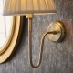 7825-001 Antique Brass Wall Lamp with Cream Shade