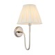 7835-001 Bright Nickel Wall Lamp with Cream Shade