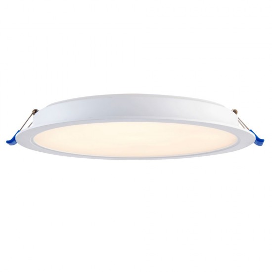 66363-001 LED Matt White Recessed Downlight CCT 24W