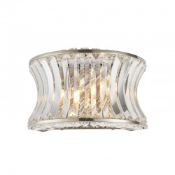71711-001 Bright Nickel 2 Light Wall Lamp with Crystal 71711-001 Bright Nickel 2 Light Wall Lamp with Crystal
