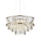 71712-100 Bright Nickel 9 Light Chandelier with Crystal