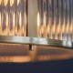 71646-001 Antique Brass 3 Light Pendant with Ribbed Glass