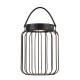 7430-001 Solar Black Bollard With Photocell