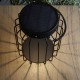 7430-001 Solar Black Bollard With Photocell
