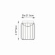 7430-001 Solar Black Bollard With Photocell