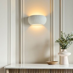 82856-001 Unglazed Ceramic Wall Lamp