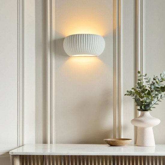 82856-001 Unglazed Ceramic Wall Lamp