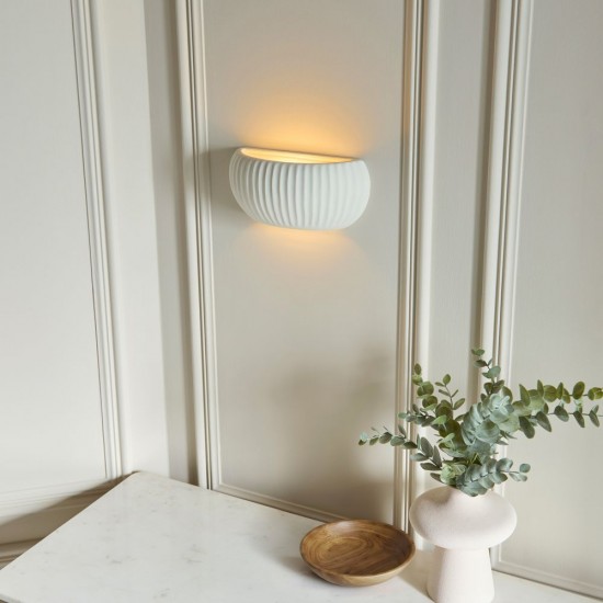 82856-001 Unglazed Ceramic Wall Lamp