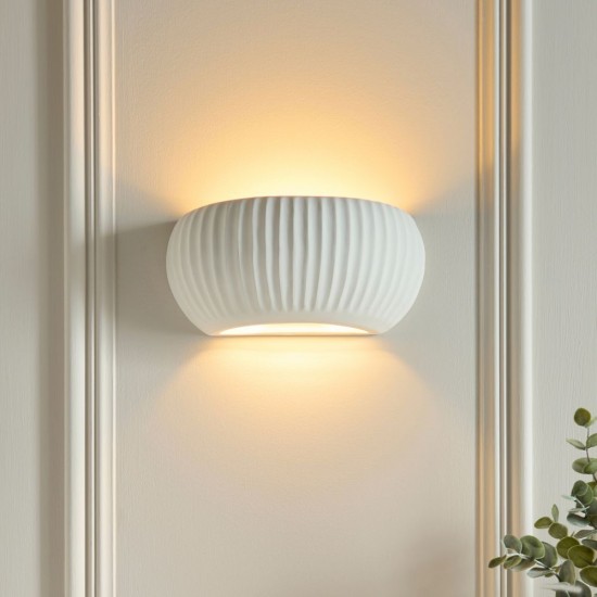 82856-001 Unglazed Ceramic Wall Lamp